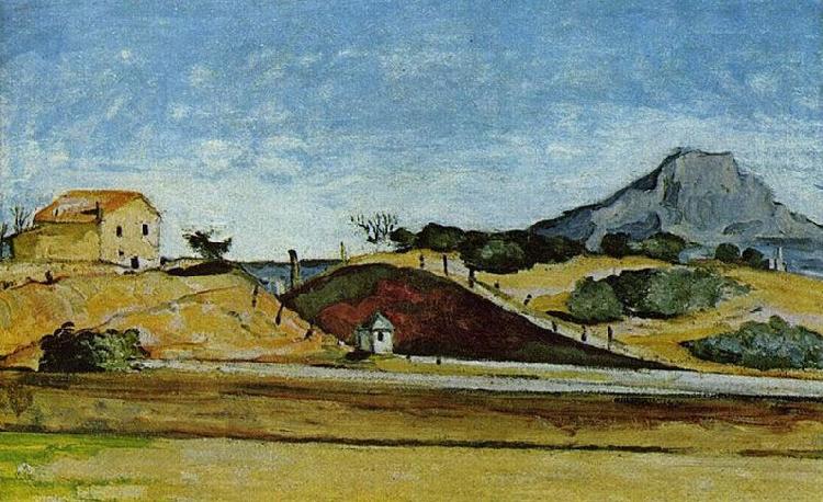 Paul Cezanne Der Bahndurchstich Sweden oil painting art